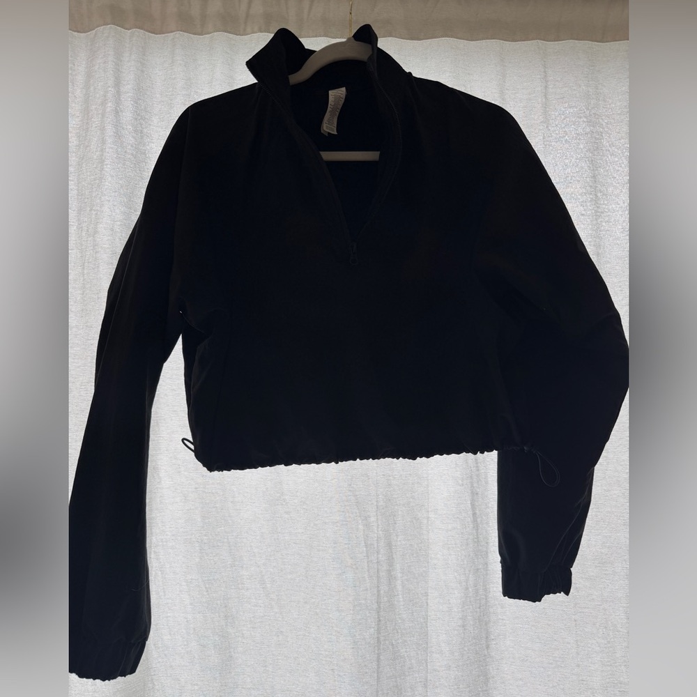 Alo Alumni 1/4 Crop Zip Pullover